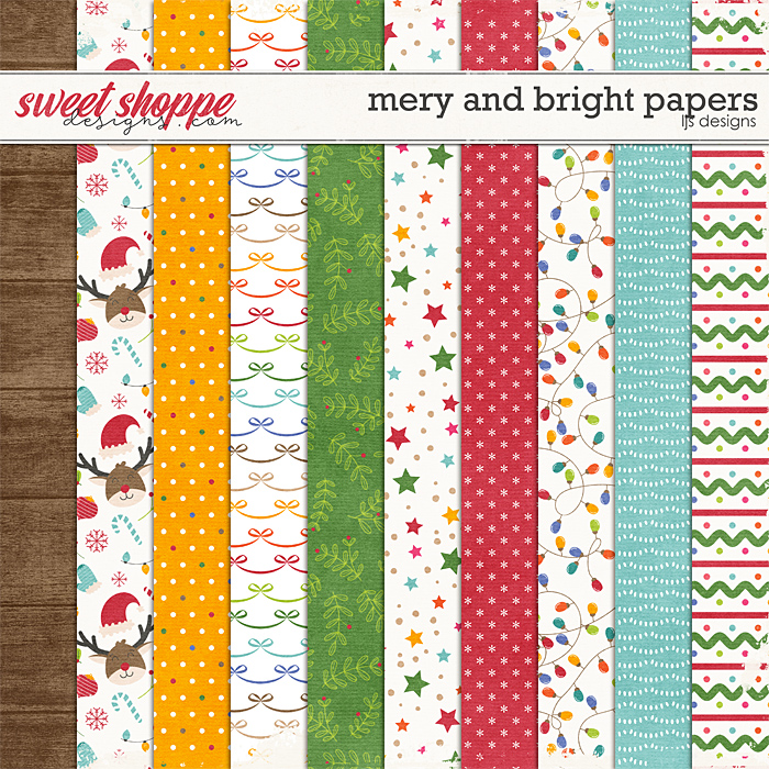 Merry and Bright Papers by LJS Designs