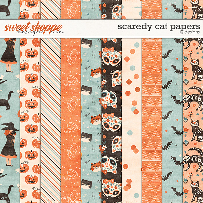 Scaredy Cat Papers by LJS Designs
