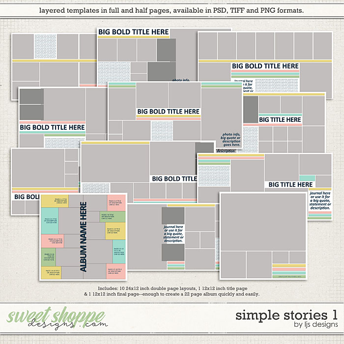 Simple Stories 1 by LJS Designs 