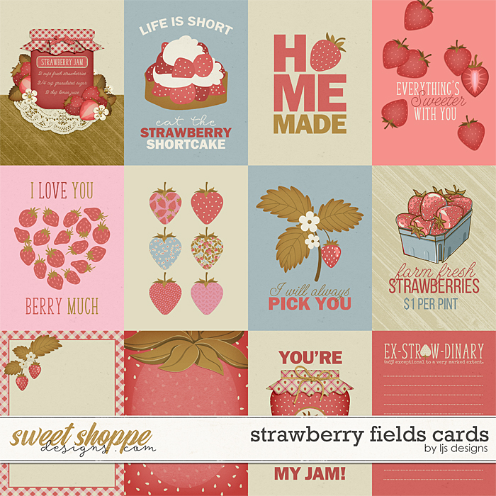 Strawberry Fields Cards by LJS Designs 