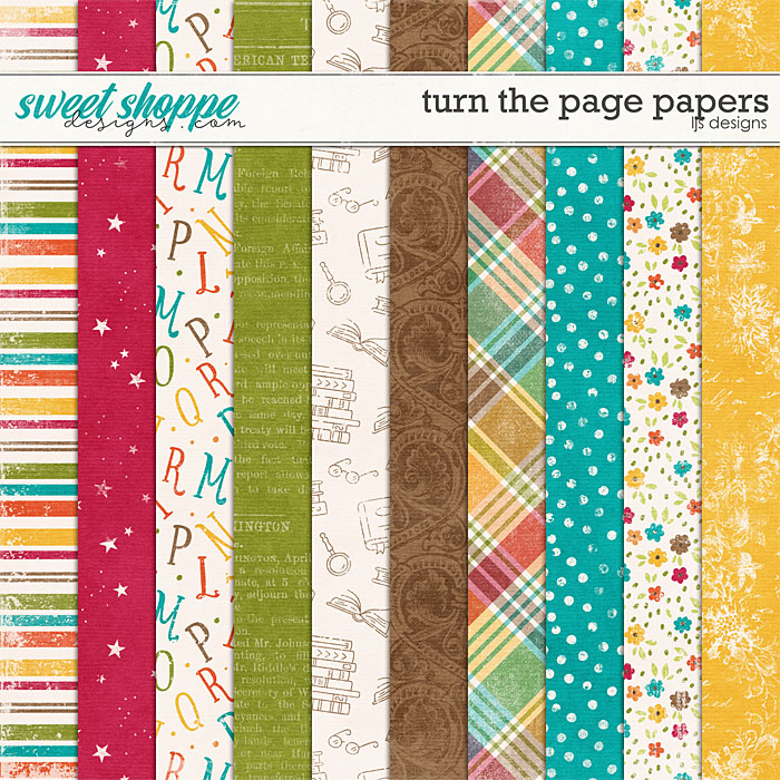 Turn The Page Papers by LJS Designs