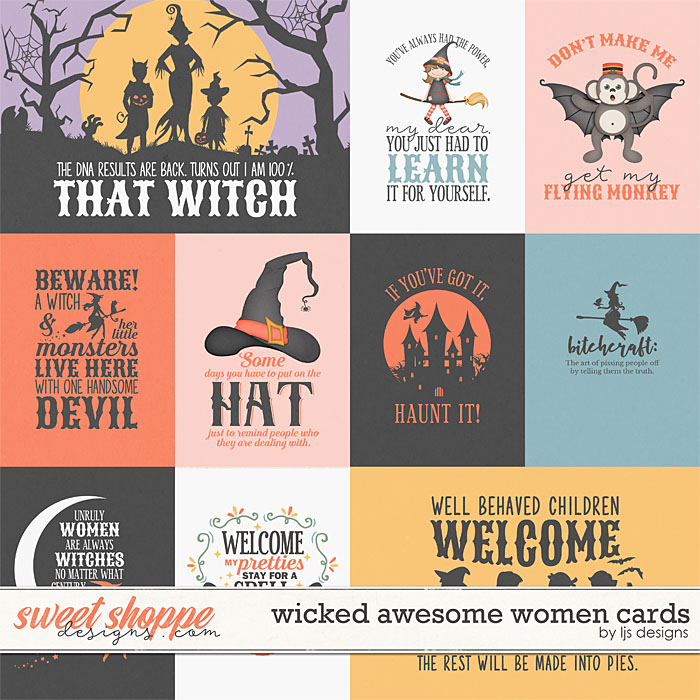 Wicked Awesome Women Cards by LJS Designs