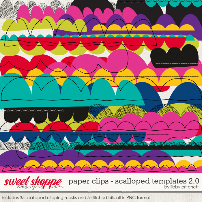 Paper Clips - Scalloped Templates 2.0 by Libby Pritchett Paper Clips - Scalloped Templates 2.0 by Libby Pritchett