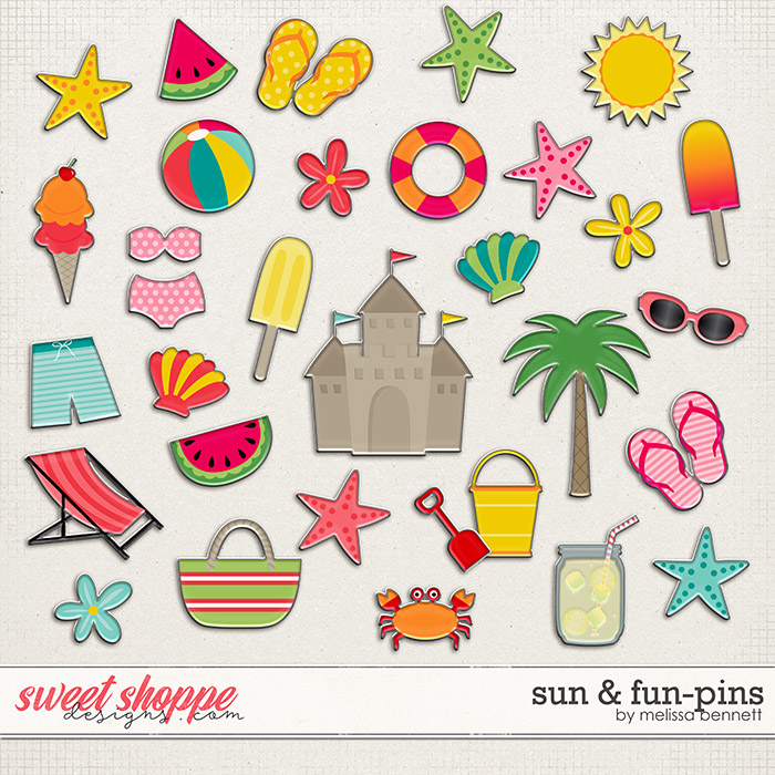 Sun & Fun-Pins by Melissa Bennett Sun & Fun-Pins by Melissa Bennett