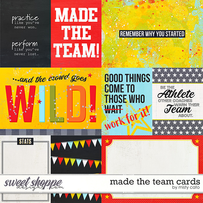 Made the Team Cards by Misty Cato Made the Team Cards by Misty Cato