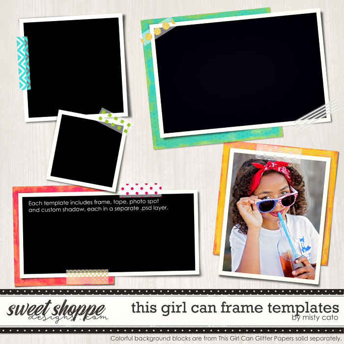 This Girl Can Frame Templates by Misty Cato This Girl Can Frame Templates by Misty Cato