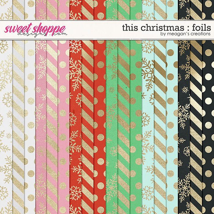 This Christmas : Foil Papers by Meagan's Creations This Christmas : Foil Papers by Meagan's Creations
