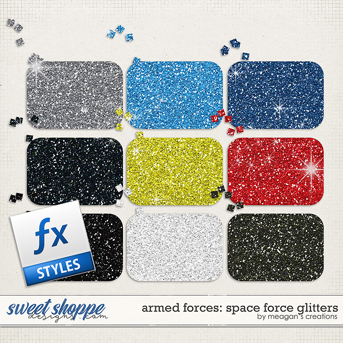 Armed Forces: Space Force Glitters by Meagan's Creations