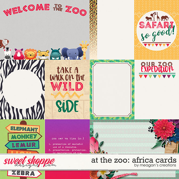 At the Zoo: Africa Cards by Meagan's Creations
