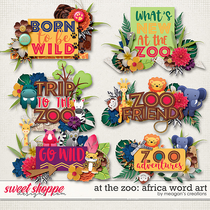 At the Zoo: Africa Word Art by Meagan's Creations At the Zoo: Africa Word Art by Meagan's Creations