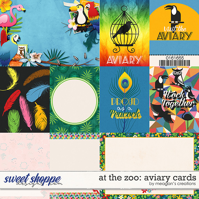 At the Zoo: Aviary Cards by Meagan's Creations