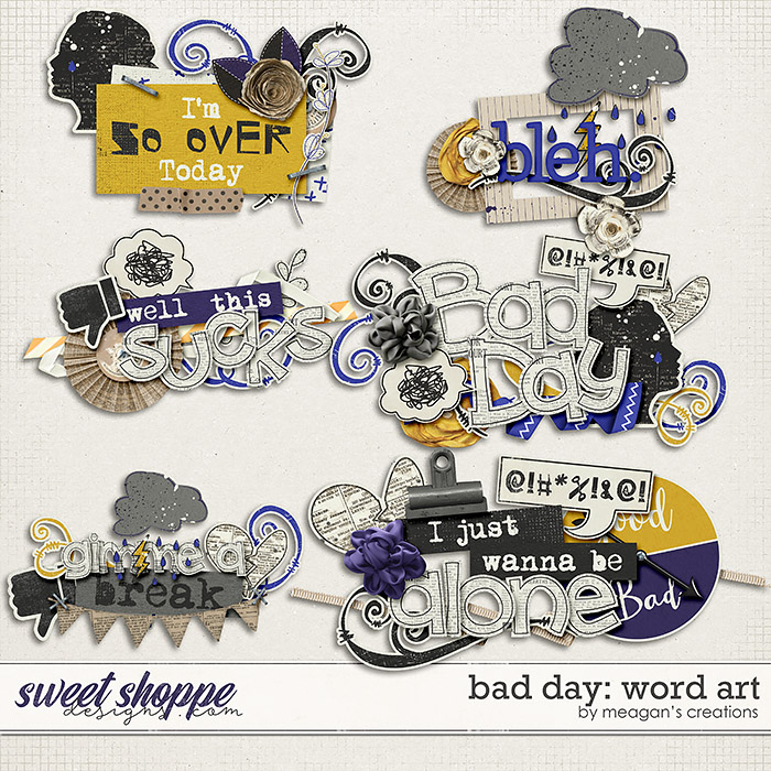Bad Day : Word Art by Meagan's Creations Bad Day : Word Art by Meagan's Creations