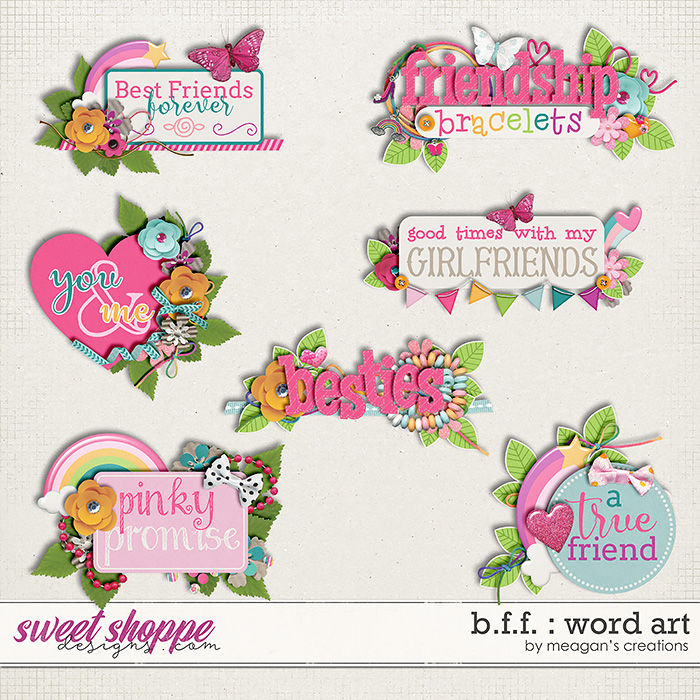 B.F.F. : Word Art by Meagan's Creations B.F.F. : Word Art by Meagan's Creations