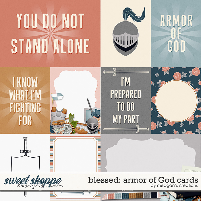 Blessed: Armor of God Cards by Meagan's Creations