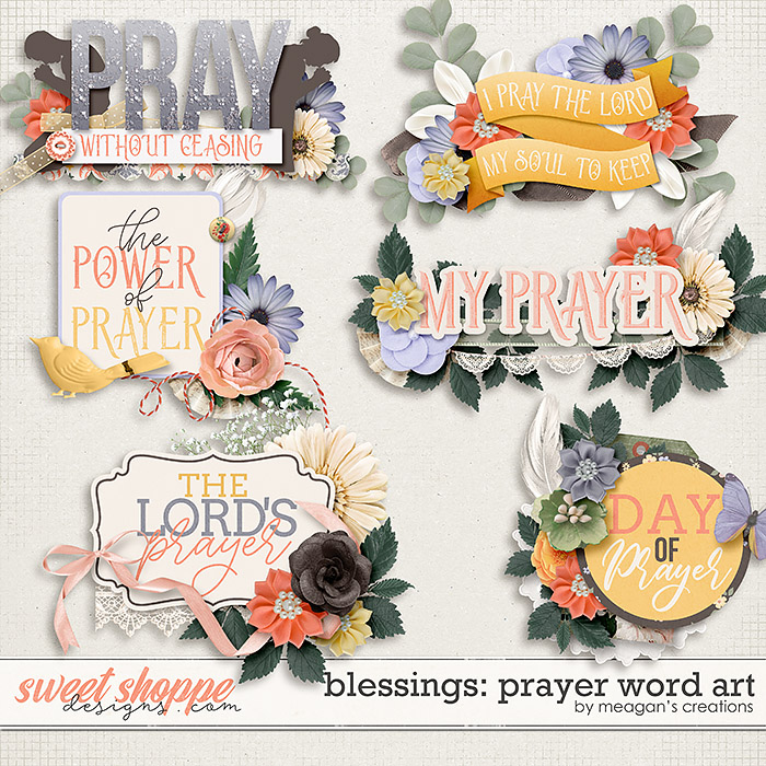 Blessings: Prayer Word Art by Meagan's Creations Blessings: Prayer Word Art by Meagan's Creations