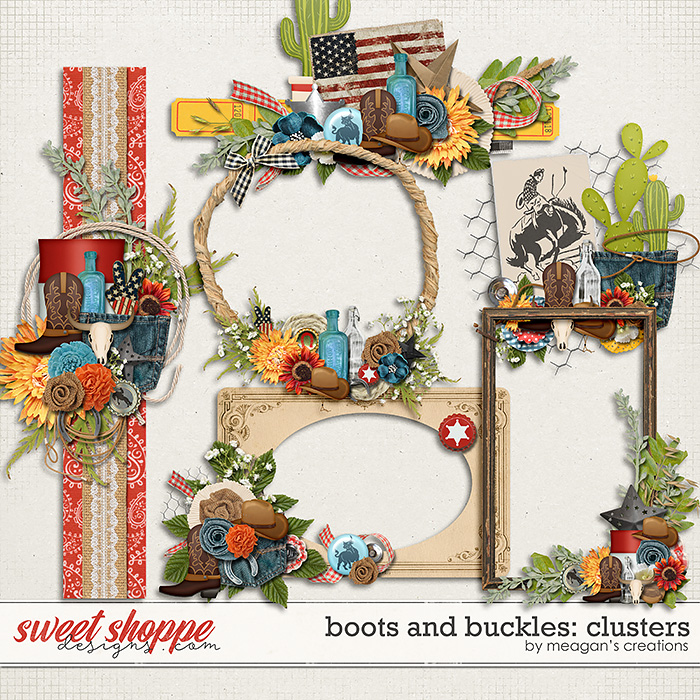 Boots and Buckles: Clusters by Meagan's Creations