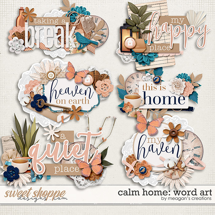 Calm Home: Word Art by Meagan's Creations Calm Home: Word Art by Meagan's Creations