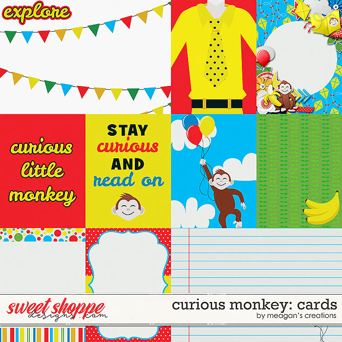 Curious Monkey: Cards by Meagan's Creations