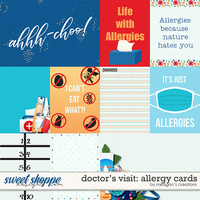 Doctor's Visit: Allergy Cards by Meagan's Creations Doctor's Visit: Allergy Cards by Meagan's Creations