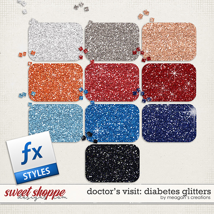 Doctor's Visit: Diabetes Glitters by Meagan's Creations