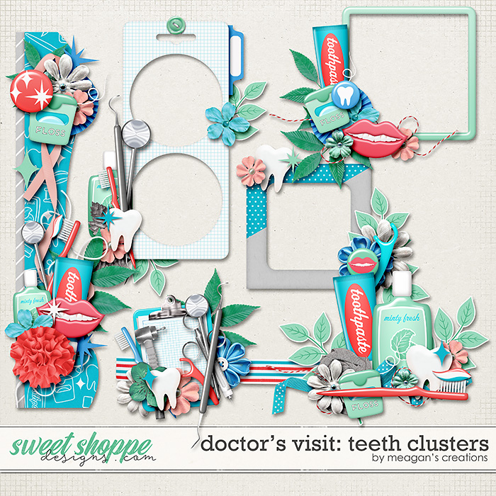 Doctor's Visit:Teeth Clusters by Meagan's Creations