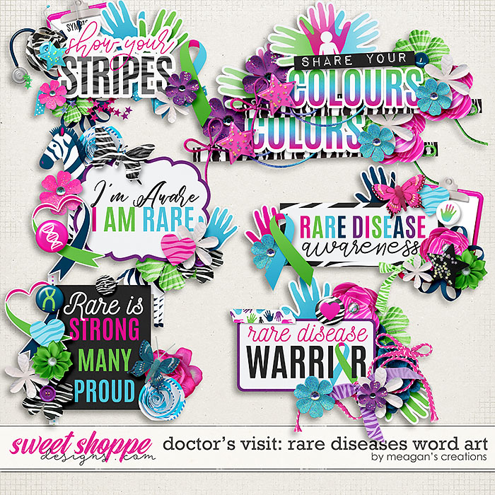 Doctor's Visit: Rare Diseases Word Art by Meagan's Creations