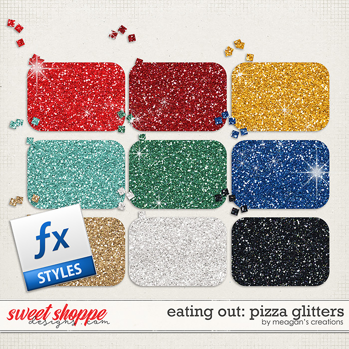 Eating Out: Pizza Glitters by Meagan's Creations