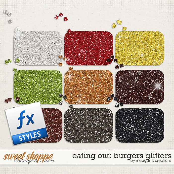 Eating Out: Burgers Glitters by Meagan's Creations