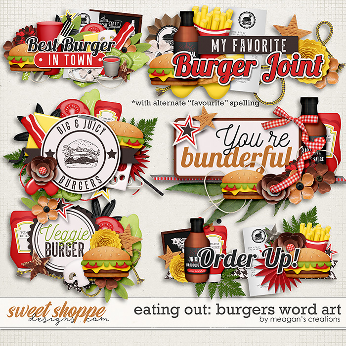 Eating Out: Burgers Word Art by Meagan's Creations Eating Out: Burgers Word Art by Meagan's Creations
