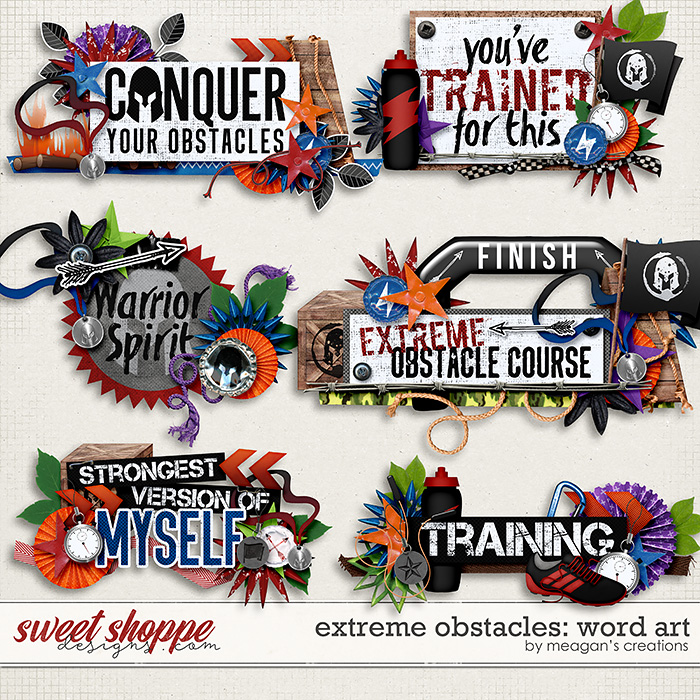 Extreme Obstacles: Word Art by Meagan's Creations Extreme Obstacles: Word Art by Meagan's Creations
