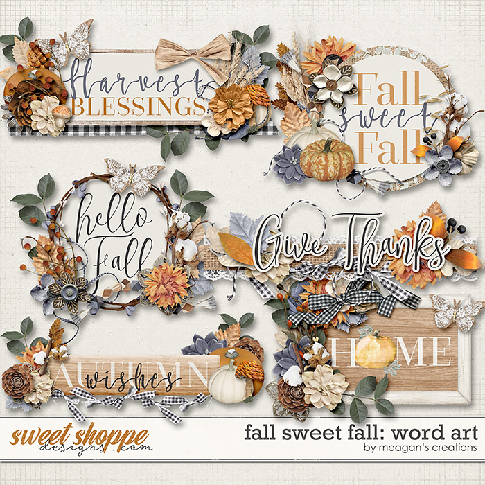 Fall Sweet Fall: Word Art by Meagan's Creations Fall Sweet Fall: Word Art by Meagan's Creations