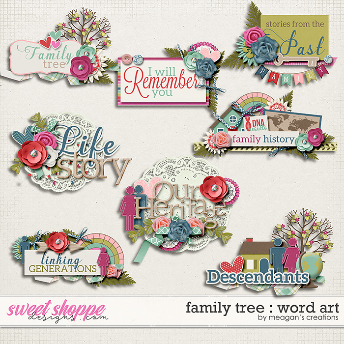 Family Tree : Word Art by Meagan's Creations Family Tree : Word Art by Meagan's Creations