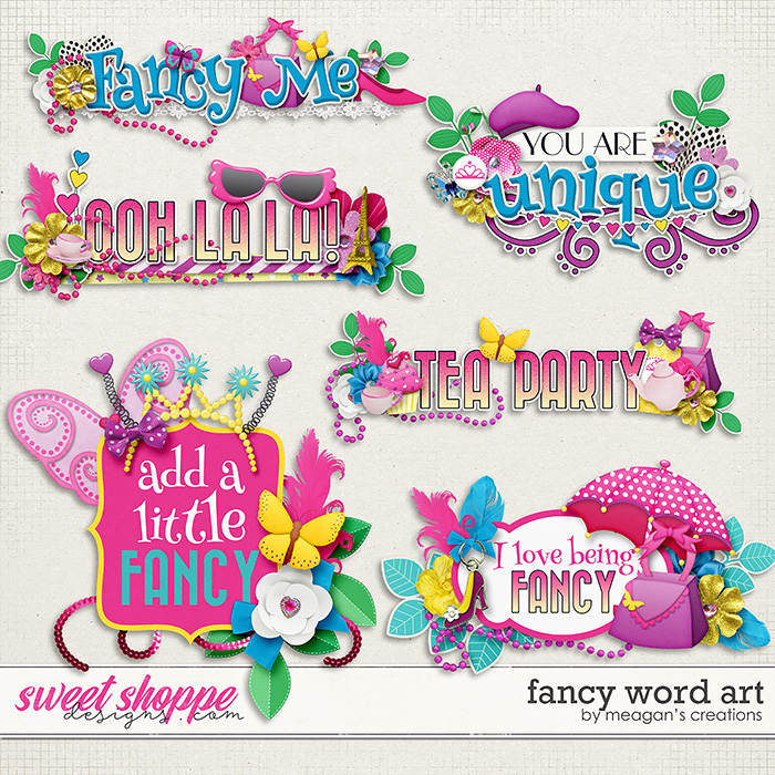 Fancy Word Art by Meagan's Creations