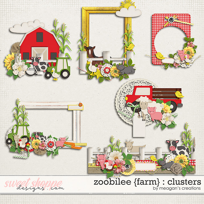 Zoobilee {Farm} : Clusters by Meagan's Creations