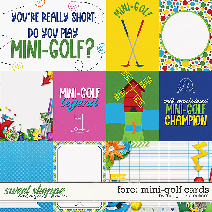 Fore: Mini-Golf Cards by Meagan's Creations