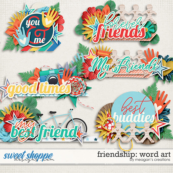 Friendship Word Art by Meagan's Creations