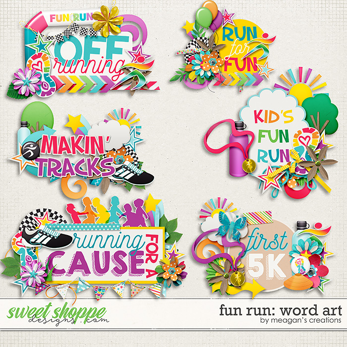 Fun Run Word Art by Meagan's Creations