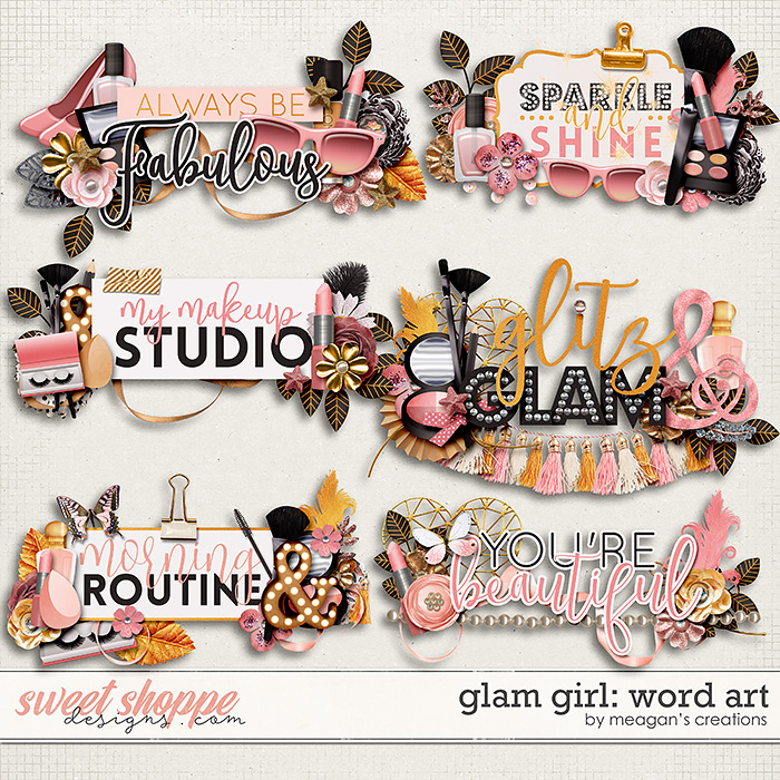 Glam Girl: Word Art by Meagan's Creations Glam Girl: Word Art by Meagan's Creations