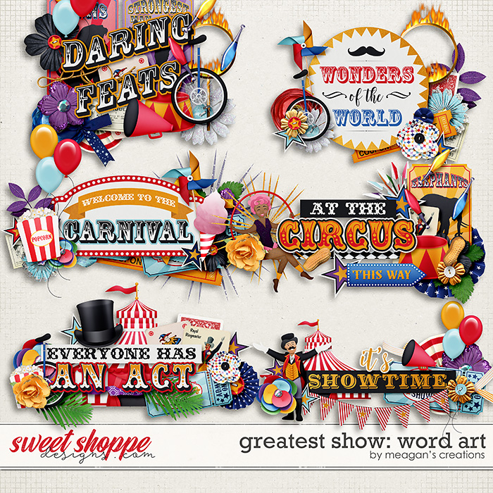 The Greatest Show: Word Art by Meagan's Creations The Greatest Show: Word Art by Meagan's Creations