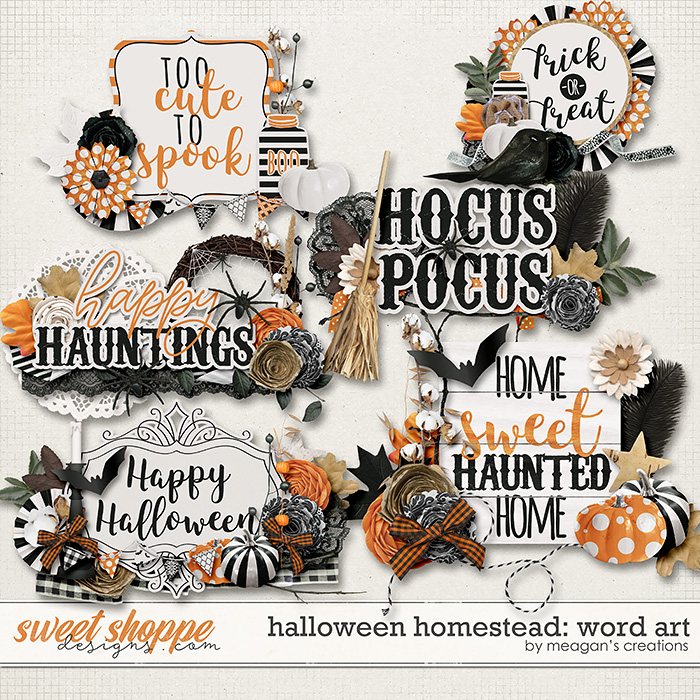 Halloween Homestead: Word Art by Meagan's Creations Halloween Homestead: Word Art by Meagan's Creations