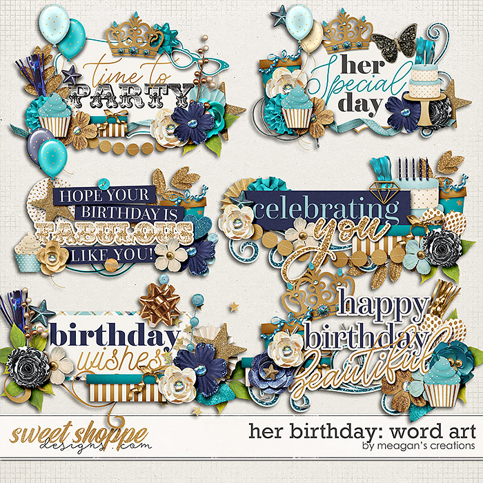 Her Birthday: Word Art by Meagan's Creations