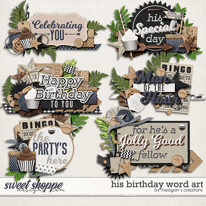 His Birthday Word Art by Meagan's Creations His Birthday Word Art by Meagan's Creations