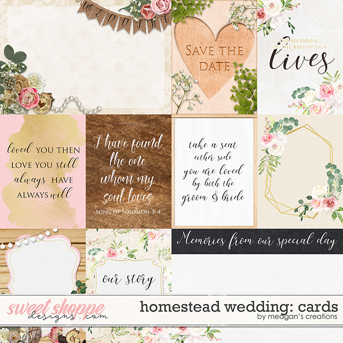 Homestead Wedding: Cards by Meagan's Creations