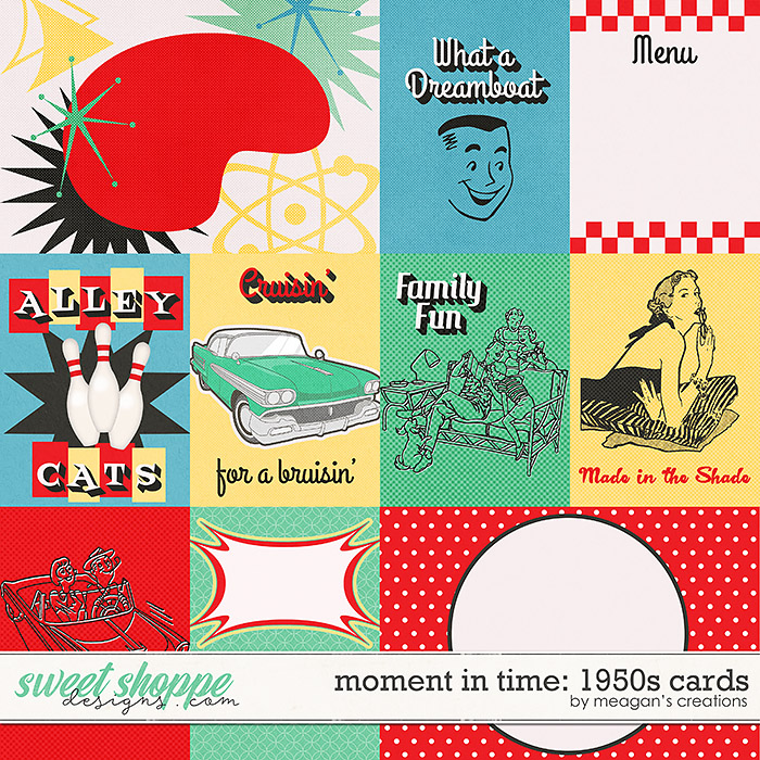 Moment in Time: 1950s Cards by Meagan's Creations Moment in Time: 1950s Cards by Meagan's Creations