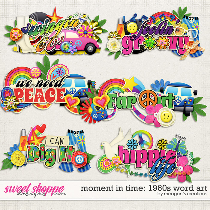 Moment in Time: 1960s Word Art by Meagan's Creations Moment in Time: 1960s Word Art by Meagan's Creations