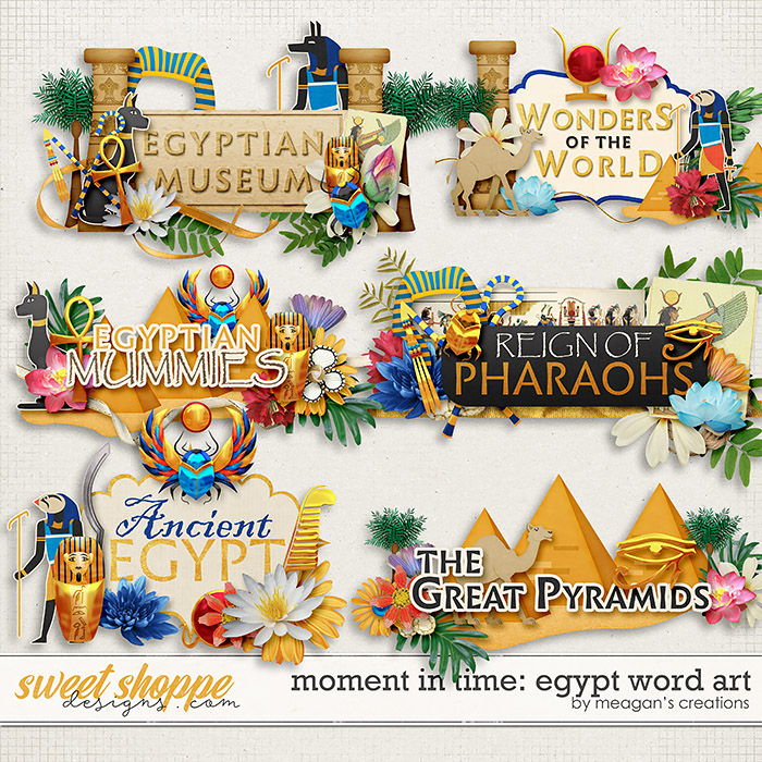 Moment in Time: Egypt Word Art by Meagan's Creations