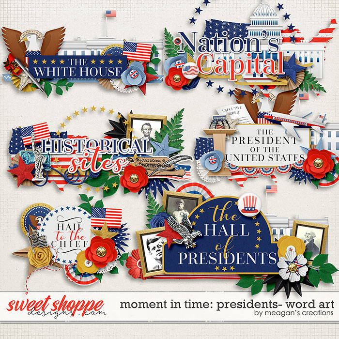 Moment in Time: Presidents Word Art by Meagan's Creations