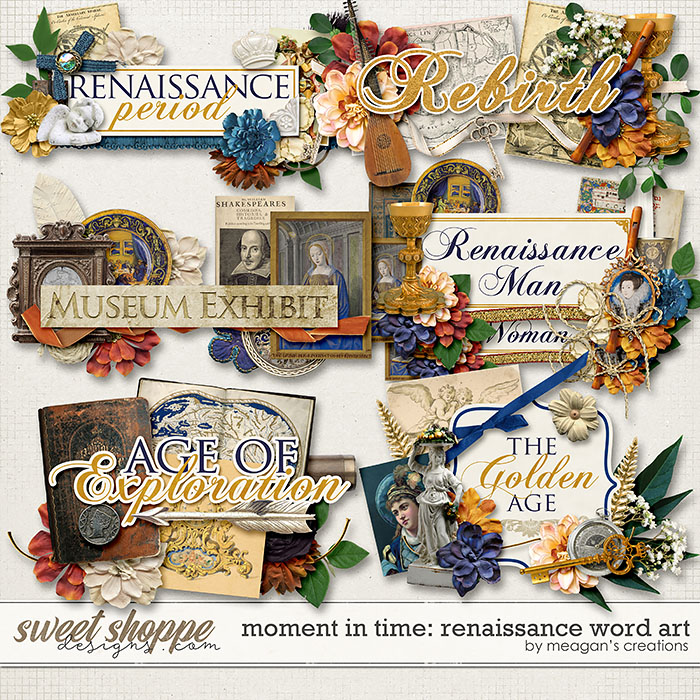 Moment in Time: Renaissance Word Art by Meagan's Creations Moment in Time: Renaissance Word Art by Meagan's Creations