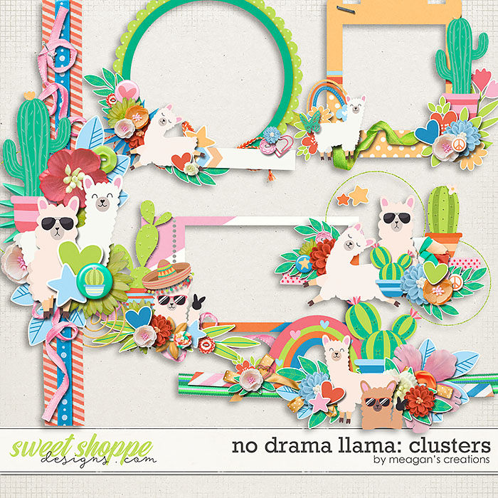 No Drama Llama: Clusters by Meagan's Creations