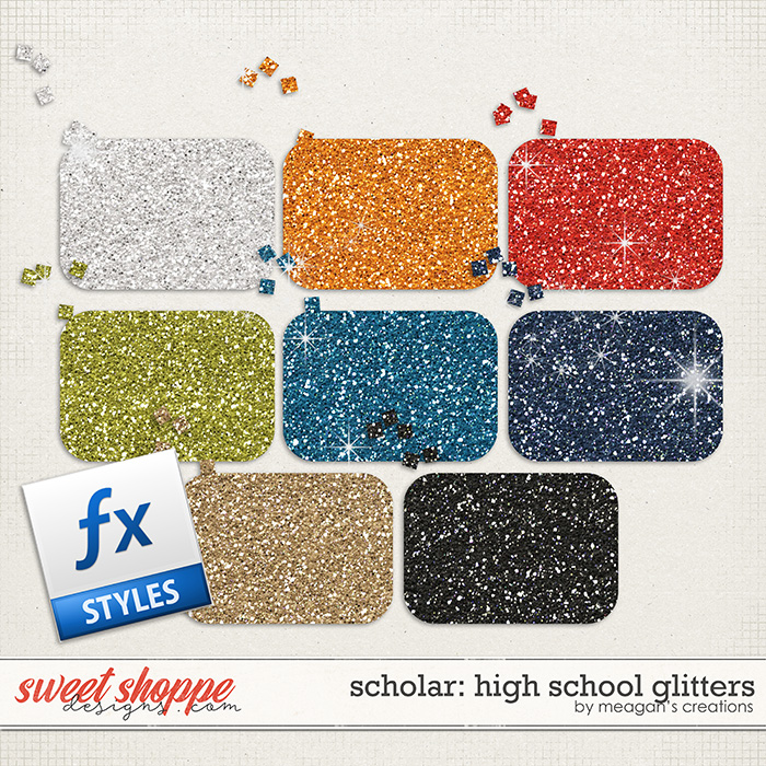 Scholar: High School Glitters by Meagan's Creations